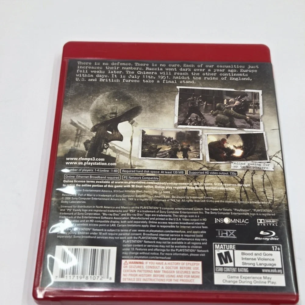 Resistance Fall of Man Sony PS3 PlayStation 3 Greatest Hits CIB Complete Manual